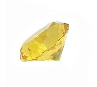 Diamante de cristal de 4 colores para regalo de cumpleaños K9 para novia, piedras grandes de cristal para suministros de fiesta de boda, 40 mm, 10 unidades, topacio