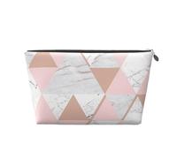 Diamante de mármol de Oro Rosa Gris y Rosa, Bolsa de artículos de tocador Bolsa de Maquillaje Bolsa de cosméticos Bolsa de artículos de tocador de Viaje portátil