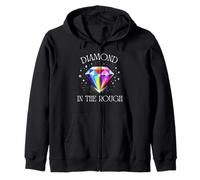 Diamante en Bruto: diseño Inspirador de Gemas Coloridas Sudadera con Capucha