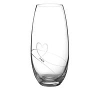 Diamante Jarrón de Barril 'Romance' - Jarrón de Cristal Hecho a Mano con Cristales - 25 cm
