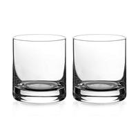 DIAMANTE - Juego de 2 vasos de whisky de cristal para bebidas cortas - Colección 'Auris' de cristal sin decoración - Juego de 2