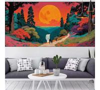 Diamante Painting Adultos Bosque Diamantes Diamond Painting Niños Atardecer,DIY 5D Perforación Cuadrada Cristal Bordado Lona Punto de Cruz,Familia Decoracion Pared Regalos Para Hombres 30x60cm CQ-384