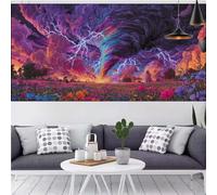 Diamante Painting Adultos Paisaje Diamantes Diamond Painting Niños Tornado,DIY 5D Perforación Cuadrada Cristal Bordado Lona Punto de Cruz,Familia Decoracion Pared Regalos Para Hombres 50x100cm CQ-1020