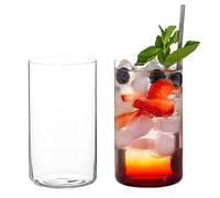 DIAMANTE Par de copas de cristal de alta bola - "Air" - Copas de cóctel ligeras y de pared fina - Ideal para todo tipo de personas, café helado, cócteles largos, agua, refrescos