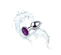 Diamante púrpura modelo pequeño liso de acero inoxidable Sport Trim 3pcs/set (S,M,L)