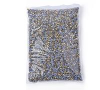Diamantes de imitación de cristal 14400 Pcs Hot fix Rhinestones SS6-SS20 Multicolor(Mine Gold,SS10-14400pcs)