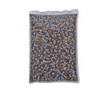 Diamantes de imitación de cristal 14400 Pcs Hot fix Rhinestones SS6-SS20 Multicolor(Topaz,SS10-14400pcs)
