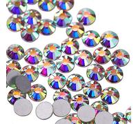 Diamantes de imitación de cristal AB con parte trasera plana, gemas de vidrio para decoración de uñas, ropa, fundas de teléfono, zapatos y manualidades SS20/1440 piezas