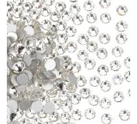 Diamantes de imitación de cristal con parte trasera plana, gemas de vidrio para decoración de uñas, ropa, fundas de teléfono, zapatos y manualidades SS20/1440 piezas