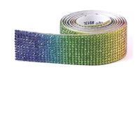 Diamantes de imitación de cristal DIY Self Adhesive Glitter Diamond Sticker Tape Pack of 1 Multicolor Multiple Sizes(Colorful,6 row drills)