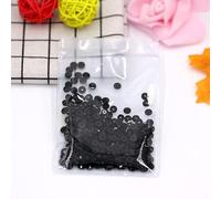 Diamantes de imitación para coser redondos de cristal de 3 mm, 4 mm, 5 mm, 6 mm con 1 orificio central para coser piedra-negro, 4 mm, 1440 piezas