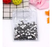 Diamantes de imitación redondos para coser de cristal de 3 mm, 4 mm, 5 mm, 6 mm con 1 orificio central para coser, gris claro, 4 mm, 1440 piezas