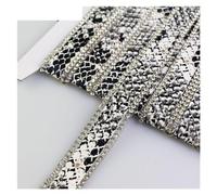 diamantes de imitación Rollo de cristal, Cintas de diamantes imitación 1 yarda for planchar for zapatos, accesorios ropa estampados(Python pattern)