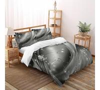 Diamantes de Seda Funda De Edrojoón 3 Piezas 3D Impresa Sparkling GemStars con Funda Almohada Double（200x200cm） Microfibra Juego De Ropa De Cama para para Niñosy Hombres