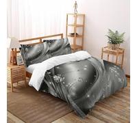 Diamantes de Seda Funda Nórdica Algodon 3 Piezas con Impresión En 3D Sparkling GemStars con Funda Almohada Super King（260x220cm） 100% Microfibra Ropa De Cama para Adultos Y Niñas