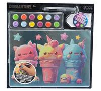 DIAMANTINY - Helado Kawaii - Pintura por números, multicolor, A4, 96281