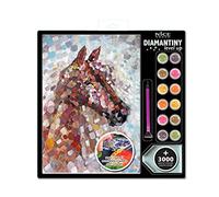 DIAMANTINY Level Up - Animals Paintings - Actividad Crystal Art, Diamond Painting Kit, 1 cuadro surtido, A4, 96340