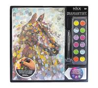 DIAMANTINY Level Up - Animals Paintings - Actividad Crystal Art, Diamond Painting Kit, Horse Caballo, A4, 96341