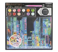 DIAMANTINY Level Up - City - Actividades Crystal Art, Diamond Painting Kit, Tokyo