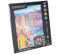 DIAMANTINY Level Up - Cuadro - Creative Art, kit de pintura de diamantes, crea el mosaico Cinque Terre