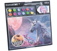 DIAMANTINY Level Up - Fantasy - Nice Group Creative Art, kit de pintura de diamantes, crea el mosaico unicornio rosa