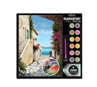 DIAMANTINY Level Up - Landscape Painting - Actividad Crystal Art, Diamond Painting Kit, 1 cuadro surtido, A4, 96350