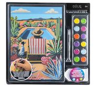 Diamantiny Level Up - Tropical Mood - Creative Art, Kit para Crear mosaicos con números, niña en la Piscina