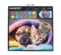 DIAMANTINY - Los mejores amigos Pets-pintar por números, multicolor, A4, 96112