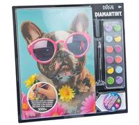 DIAMANTINY - Perro Carlino Pets-Pinta con números, multicolor, A4, 96105
