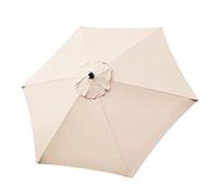 Diámetro 2.7m | 3m | 6 Costillas | 8 Costillas Redondo Toldo De Recambio De Tela De Paraguas, Toldo De Repuesto para Sombrilla De Patio Paraguas De Jardín, Tela De Poliéster Impermeable Protección UV