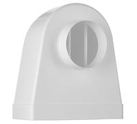 Diámetro de 100 mm - 220 x 90 mm - Pieza de desviación de 90 ° canal rectangular a redondo, conector tubo/canal