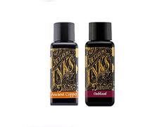 Diamine 2 x 30 ml de tinta de pluma estilográfica con base de agua de buey y cobre antiguo, 2 unidades