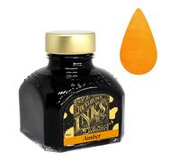 Diamine - Frasco de tinta de pluma estilográfica de 80 ml turquesa, color ámbar