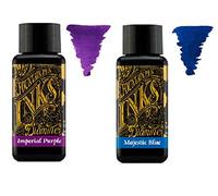 Diamine Tinta de Pluma Estilográfica 30ml - 2 x Botellas - Imperial Purple & Majestic Blue