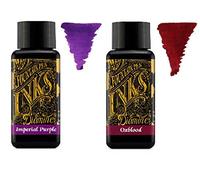 Diamine Tinta de Pluma Estilográfica 30ml - Imperial Purple & Oxblood - 2 x Botellas