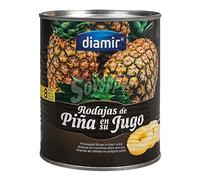 DIAMIR rodajas de piña en su jugo lata 490 gr