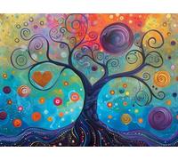 Diamond Art áRbol, Amar Diamond Painting for Adults Beginner, Full Drill Painting by Numbers for Adults, 5D Dimond Art Crafts Pictures Embroidery Kit, Home Decor, Gifts for Women, 70x100cm,Model678