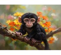 Diamond Art ChimpancéS Diamond Painting 90x60cm N-347GH
