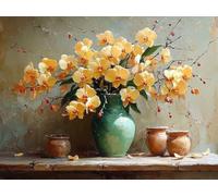 Diamond Art Flor, Planta Diamond Painting for Adults Beginner, Full Drill Painting by Numbers for Adults, 5D Dimond Art Crafts Pictures Embroidery Kit, Home Decor, Gifts for Women, 40x50cm,Model567