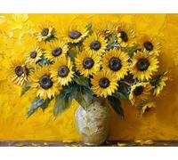 Diamond Art Girasol, Amarillo Diamond Painting for Adults Beginner, Full Drill Painting by Numbers for Adults, 5D Dimond Art Pictures Embroidery Kit, Home Decor, Gifts for Women, 10x15cm,Model690