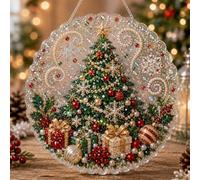 Diamond Art Kits For Adults Christmas Pearl Suncatcher Decor (#C 8in)