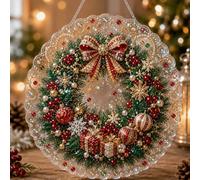 Diamond Art Kits For Adults Christmas Pearl Suncatcher Decor (#E 8in)