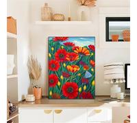 Diamond Art Kits for Adults,Passion Daisy 5D Square Diamond Painting Kits,DIY Full Drill Crystal Rhinestone Canvas Embroidery Picture for Home Decor Gift(95x115cm)