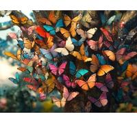 Diamond Art Mariposa, Color Diamond Painting for Adults Beginner, Full Drill Painting by Numbers for Adults, 5D Dimond Art Pictures Embroidery Kit, Home Decor, Gifts for Women, 70x100cm,Model660