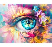 Diamond Art Ojo, Flor Diamond Painting for Adults Beginner, Full Drill Painting by Numbers for Adults, 5D DIY Dimond Art Crafts Pictures Embroidery Kit, Home Decor, Gifts for Women, 50x70cm,Model651