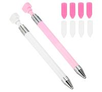 Diamond Art Pen con recambios de cera Herramienta de selección de diamantes de imitación de 5, 9 pulgadas para pintar diseños de arte de uñas 10 piezas Estilo-3