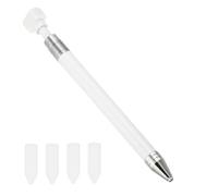 Diamond Art Pen con recambios de cera, herramienta para recoger diamantes de imitación de 5, 9 pulgadas para pintura y diseños de uñas, 5 piezas, blanco.