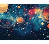 Diamond Art Planeta, FantasíA Diamond Painting for Adults Beginner, Full Drill Painting by Numbers for Adults, 5D Dimond Art Pictures Embroidery Kit, Home Decor, Gifts for Women, 20x30cm,Model711