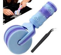 Diamond Art Roller - 3D Diamond Painting Roller Tools, Multipurpose Diamonds Art Straightening Tool, Detachable Diamonds Painting Accessories, Easy Grip Hand Pressing for Craft Lover Gift (M)