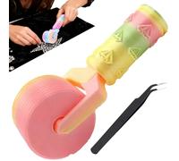 Diamond Art Roller - 3D Diamond Painting Roller Tools, Multipurpose Diamonds Art Straightening Tool, Detachable Diamonds Painting Accessories, Easy Grip Hand Pressing for Craft Lover Gift (J)